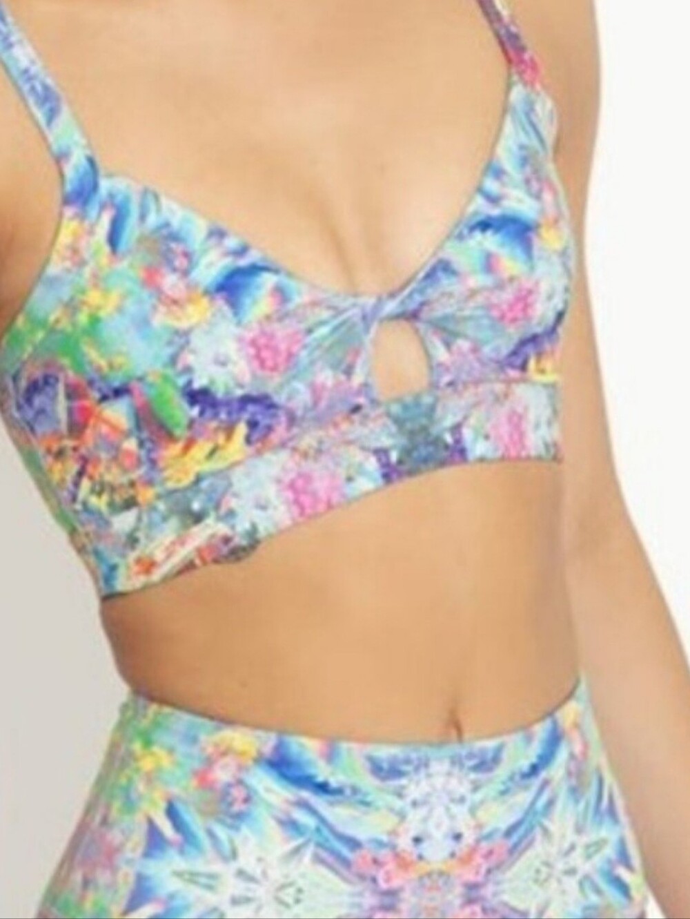 Limited Edition Blackmilk Crystal Magic Twist Crop Top Size Small